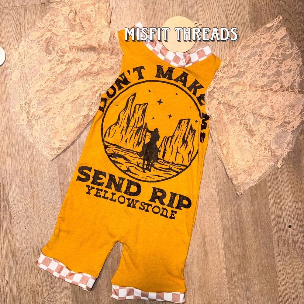 Misfit Threads Kids Yellowstone One Piece - Orange